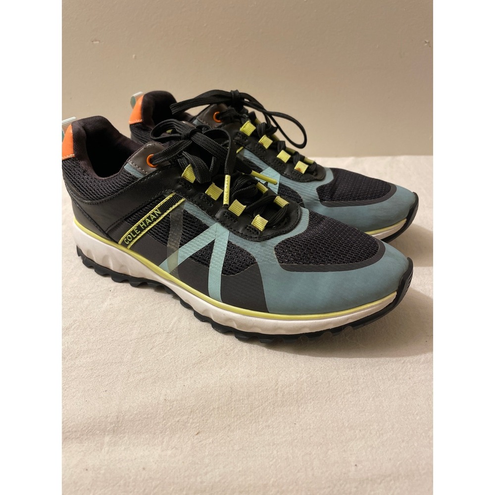 Cole Haan Womens 8B Zerogrand Outpace Running Sneakers W20932 Black Blue Orange